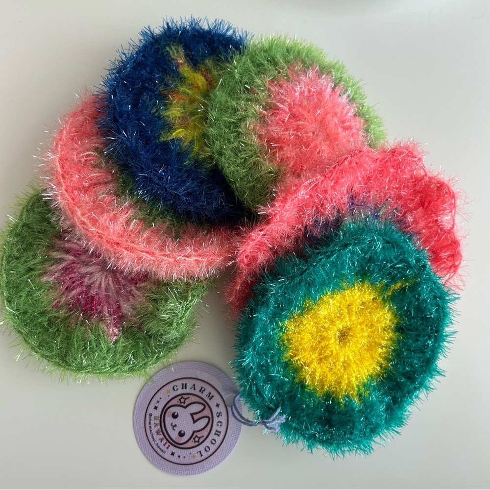 Set of 2 - - Handmade Korean Dish Scrubbie Sponges - Picture 5 of 5